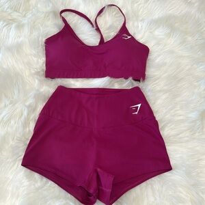 Gymshark V-neck and Quad training shorts